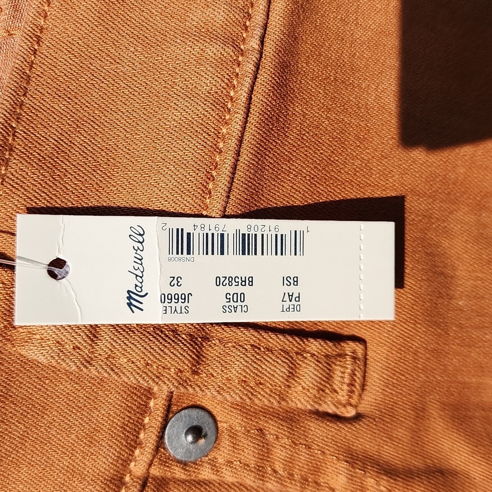 Madewell rust color high ruse skinny size 14/32 - Picture 3 of 5